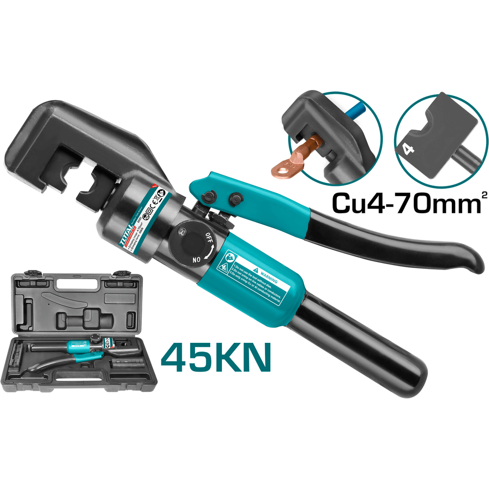 Total THCT070 Hydraulic Crimping Tool Set | Total by KHM Megatools Corp. Total THCT070 Hydraulic Crimping Tool Set | Total by KHM Megatools Corp.